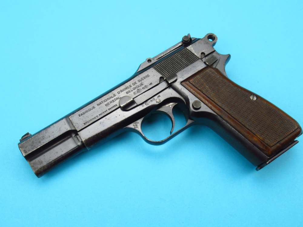 Rare 1940 Tangent Slotted German Browning Hi Power Belgian 9mm Luger P38-img-6