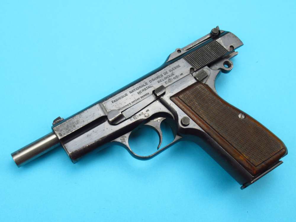 Rare 1940 Tangent Slotted German Browning Hi Power Belgian 9mm Luger P38-img-77