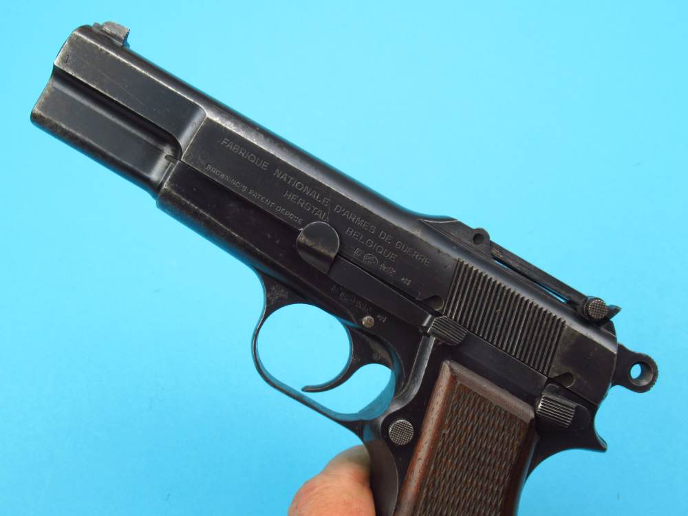 Rare 1940 Tangent Slotted German Browning Hi Power Belgian 9mm Luger P38-img-122