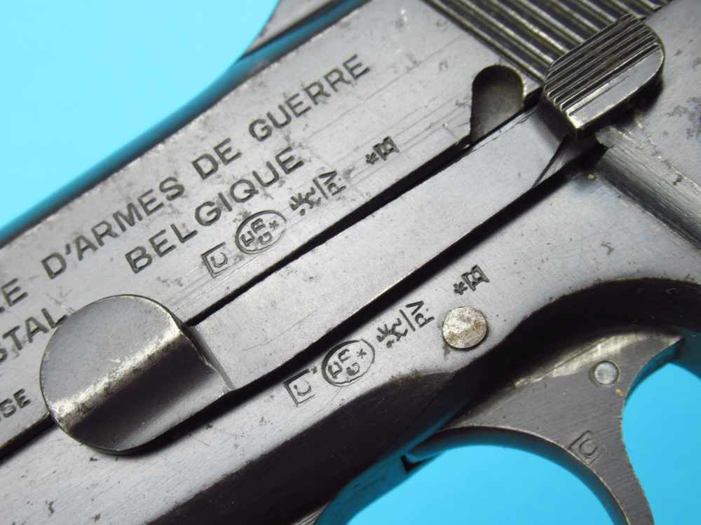 Rare 1940 Tangent Slotted German Browning Hi Power Belgian 9mm Luger P38-img-16