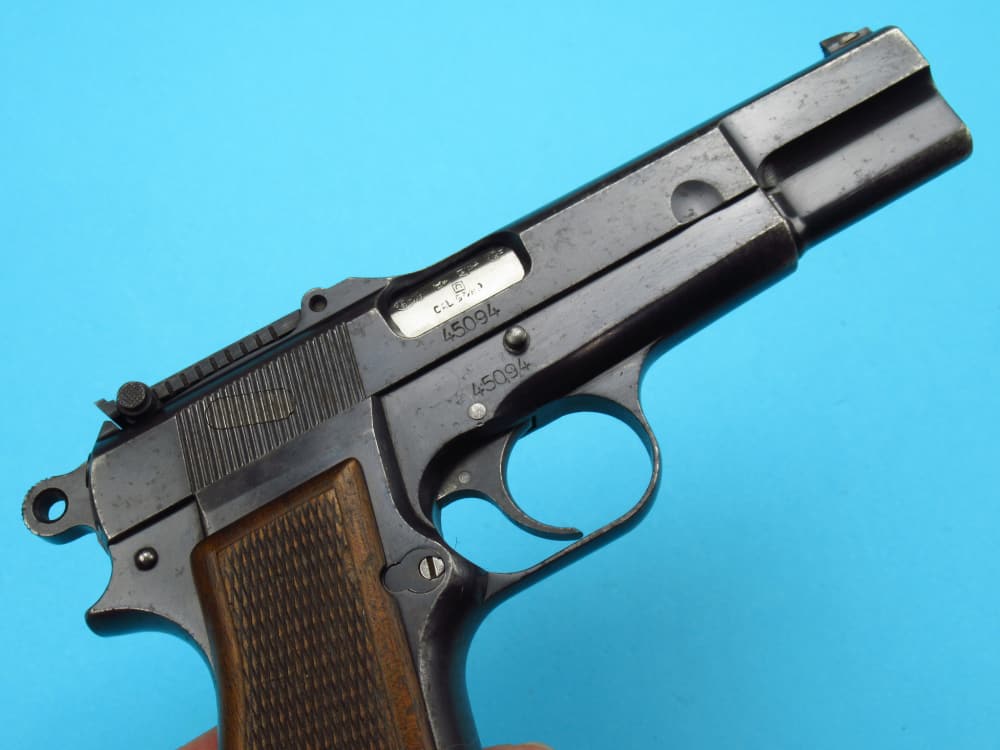 Rare 1940 Tangent Slotted German Browning Hi Power Belgian 9mm Luger P38-img-43