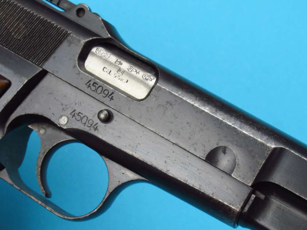 Rare 1940 Tangent Slotted German Browning Hi Power Belgian 9mm Luger P38-img-52
