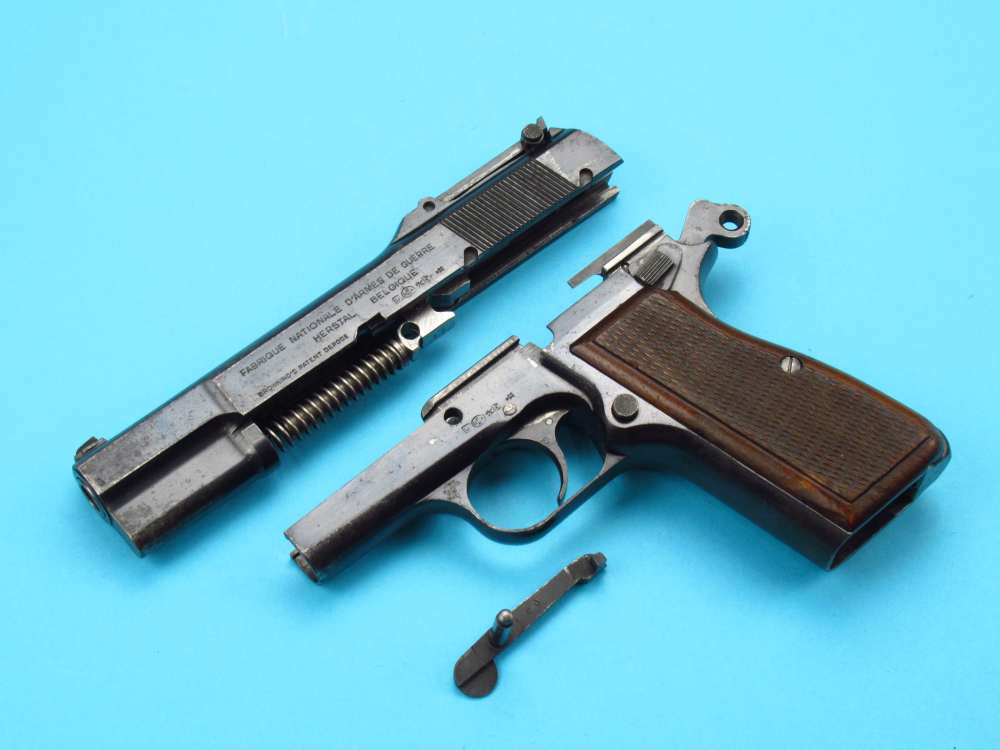 Rare 1940 Tangent Slotted German Browning Hi Power Belgian 9mm Luger P38-img-83