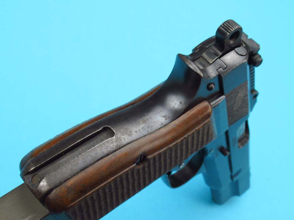 Rare 1940 Tangent Slotted German Browning Hi Power Belgian 9mm Luger P38-img-63