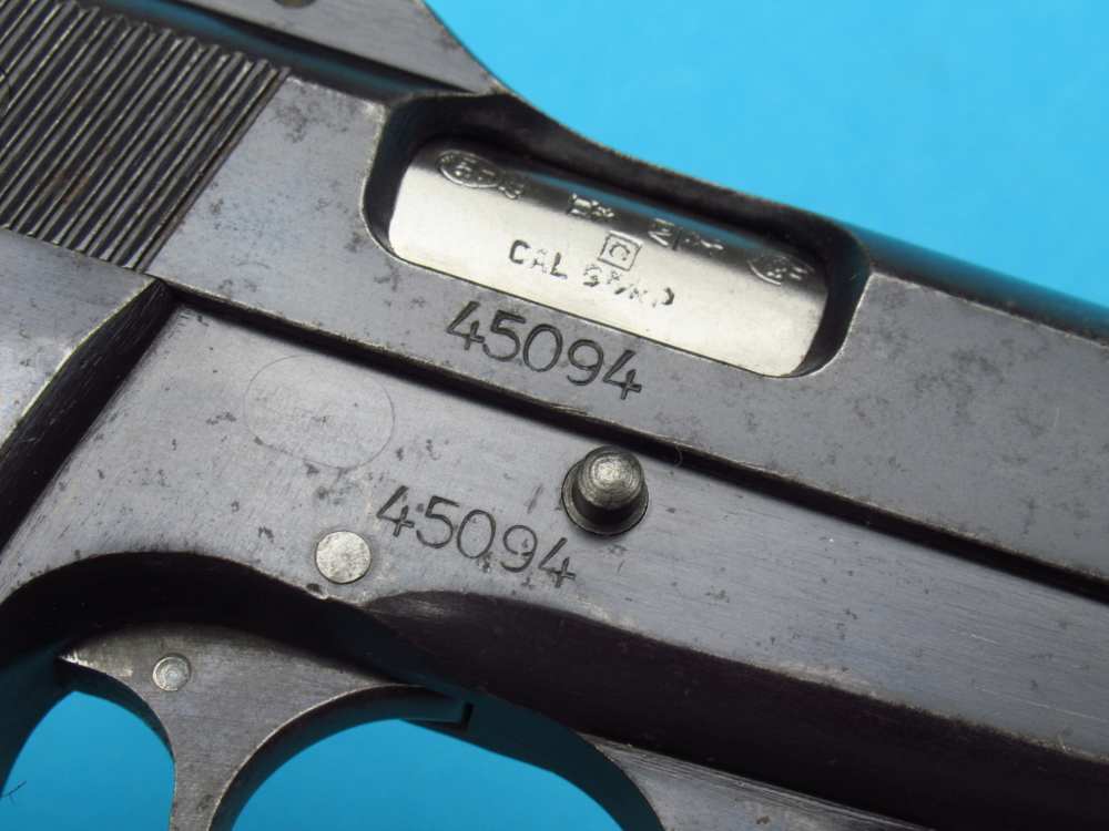 Rare 1940 Tangent Slotted German Browning Hi Power Belgian 9mm Luger P38-img-49
