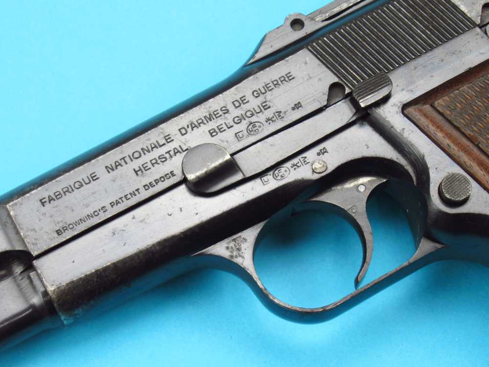 Rare 1940 Tangent Slotted German Browning Hi Power Belgian 9mm Luger P38-img-8