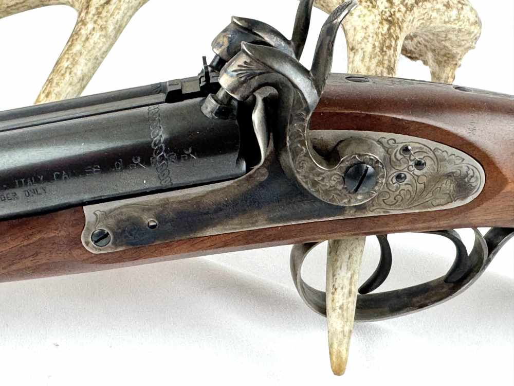 Pedersoli Howdah Hunter double barrel .58 cal muzzleloading pistol-img-10