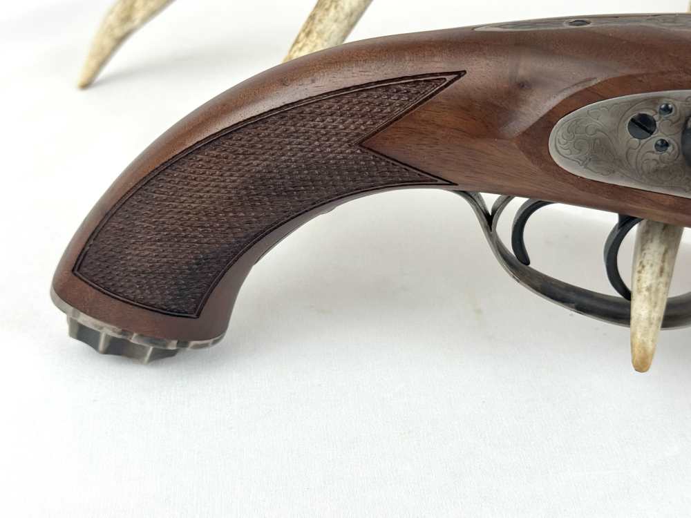 Pedersoli Howdah Hunter double barrel .58 cal muzzleloading pistol-img-1