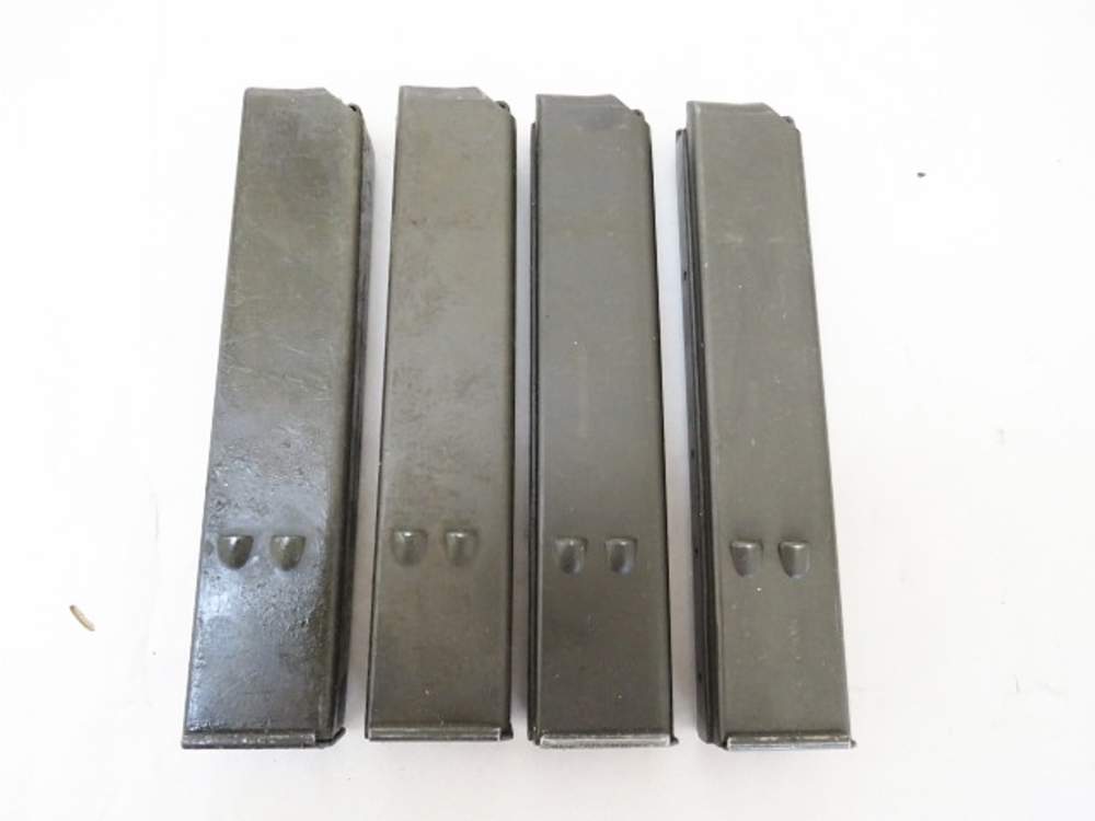4 Military 25rd 9mm UZI Submachine Gun Magazines & Sling Steel Magazine-img-4