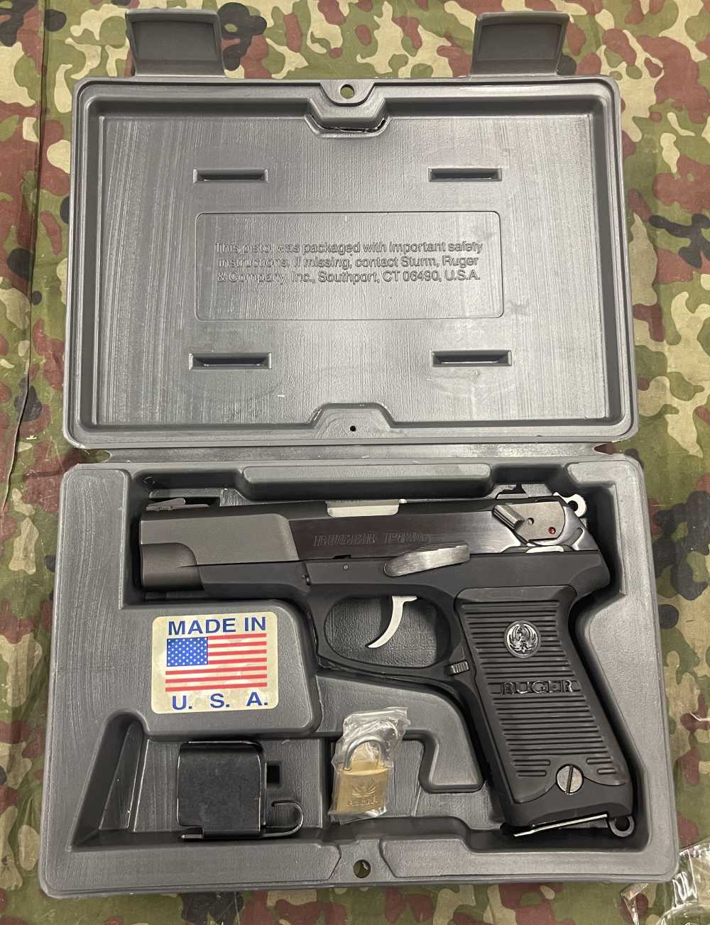 First Year Production Ruger P-89 Semi-Auto Pistol DA/SA w/ Box, Lock, etc-img-0