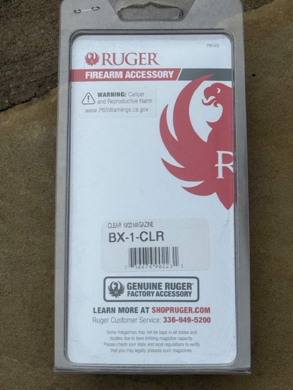RUGER 10/22 10RD CLEAR MAGAZINE WITH STEEL LIPS-img-1