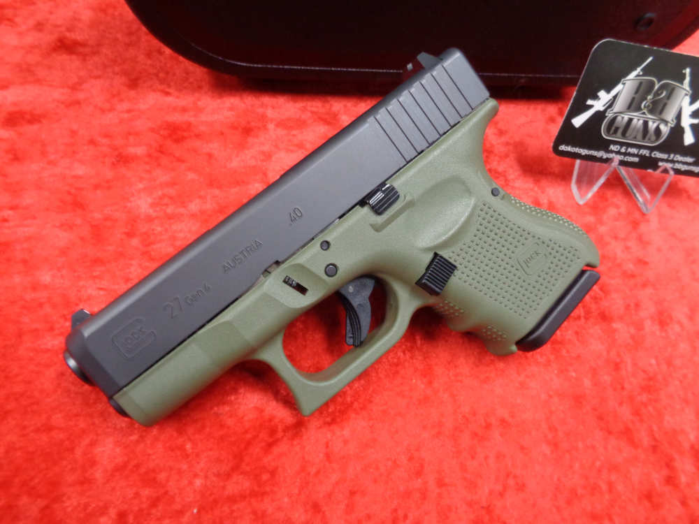 NEW Glock G27 Gen 4 40 S&W FACTORY GREEN RARE 40S&W GEN4 27 WE TRADE-img-3