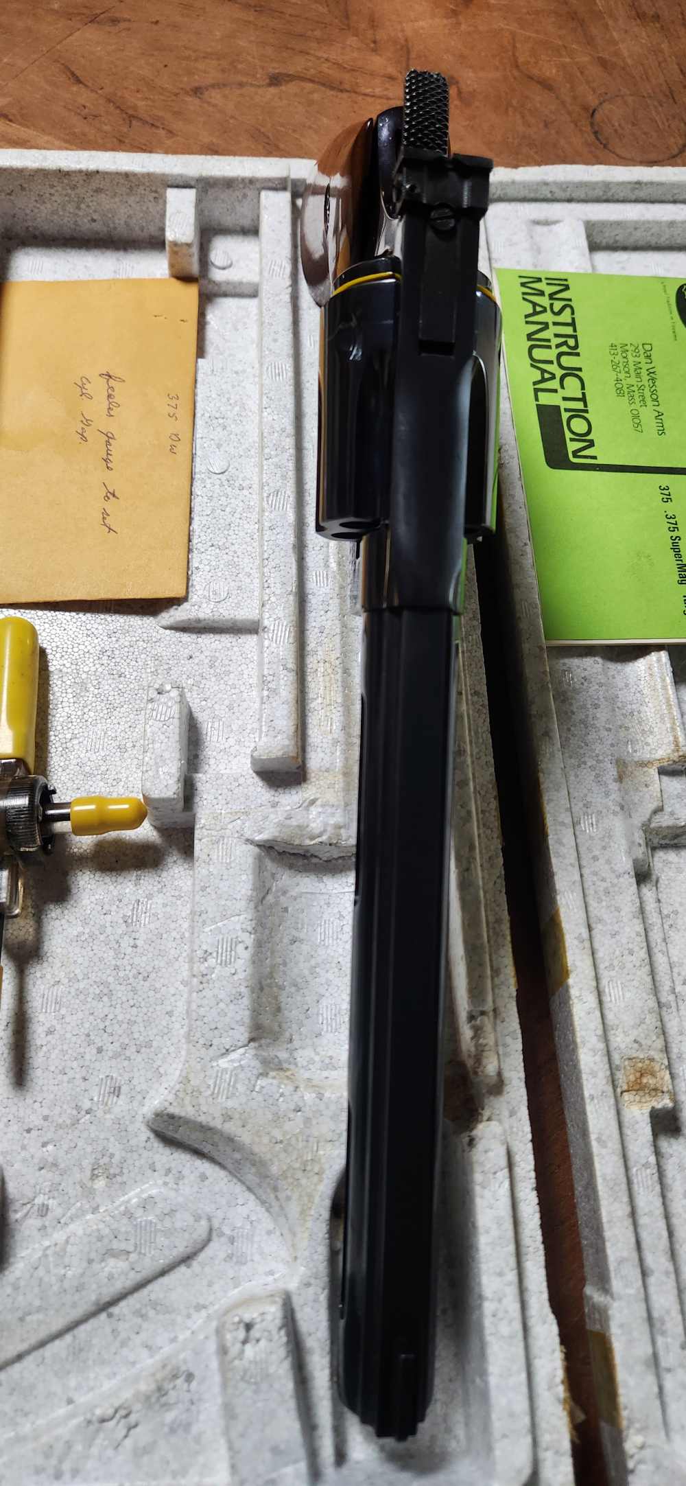 RARE Dan Wesson 375-V8S .375 SuperMag 8" MONSON Box Tool Papers EXCEPTIONAL-img-7