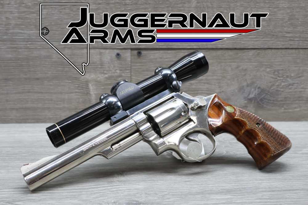 1973 S&W Model 19-3 Nickel 6" Revolver - PENNY AUCTION - NO RESERVE!-img-0