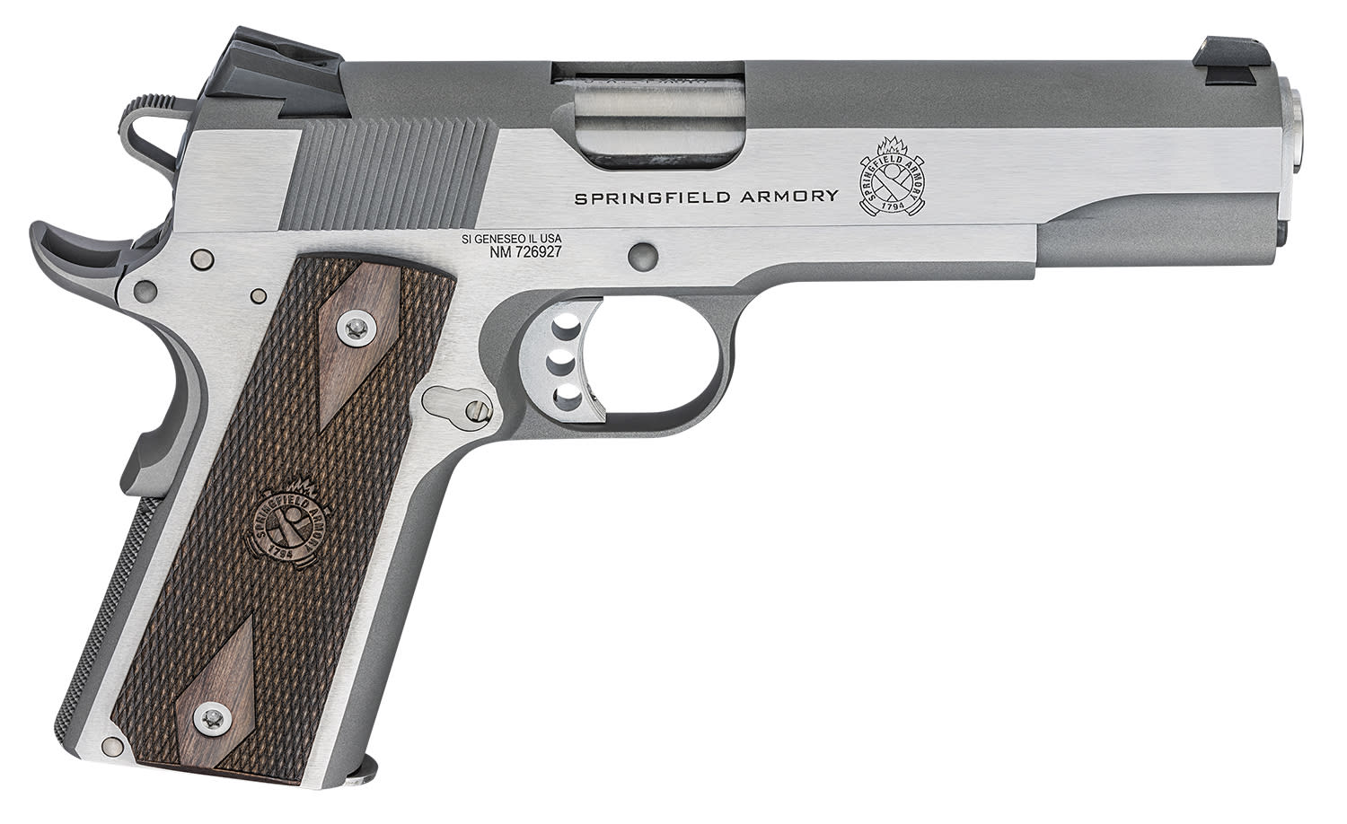 Springfield Armory 1911 Garrison 45 ACP Pistol 5 Stainless/Wood PX9420S-img-0