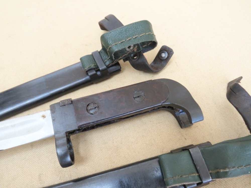 2 Bulgarian AK-47 Rifle Bayonet & Scabbard for Milled Receiver AK47-img-8