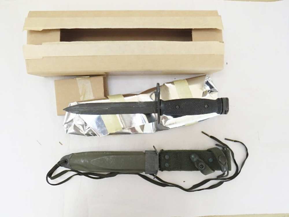New In Box USGI BOC made M7 AR-15 M16 Bayonet With M8A1 Scabbard-img-0