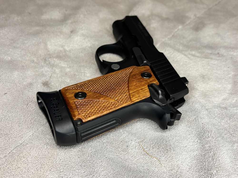 Sig Sauer P238 Original Case W/Papers 2 sets of Grips 2 7 Round Mags -img-21