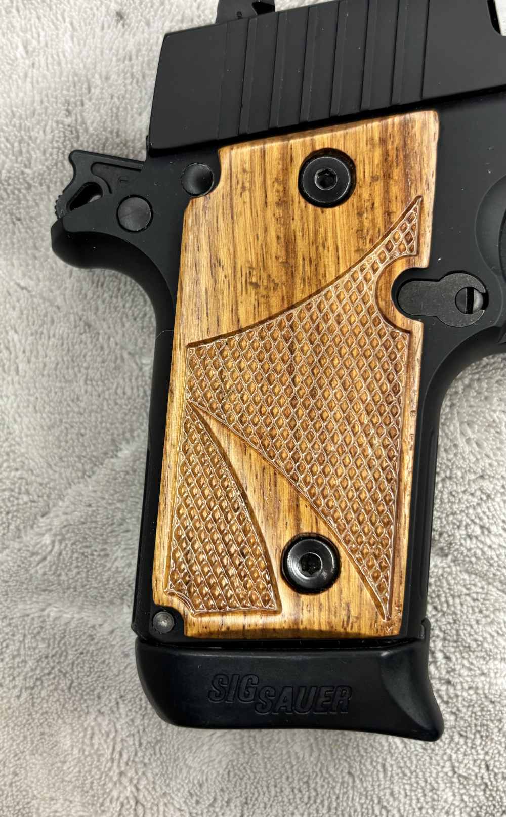 Sig Sauer P238 Original Case W/Papers 2 sets of Grips 2 7 Round Mags -img-10