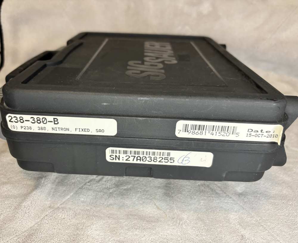 Sig Sauer P238 Original Case W/Papers 2 sets of Grips 2 7 Round Mags -img-19