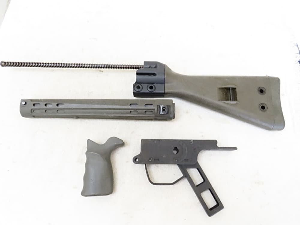 G3 HK91 7.62 Rifle Green Stock Set & Grip Assembly H&K HK Parts-img-0
