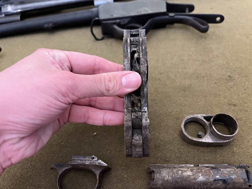 Lot of Winchester Model 1897 97 12 gauge shotgun parts bolt carrier trigger-img-3