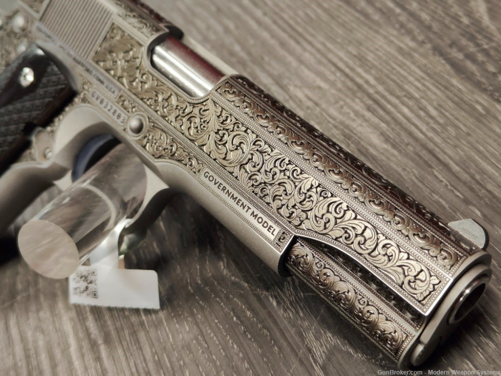 COLT 1911 ENGRAVED SCROLL EMBELISHED ORNATE FILIGREE O1911C-SS38-img-6