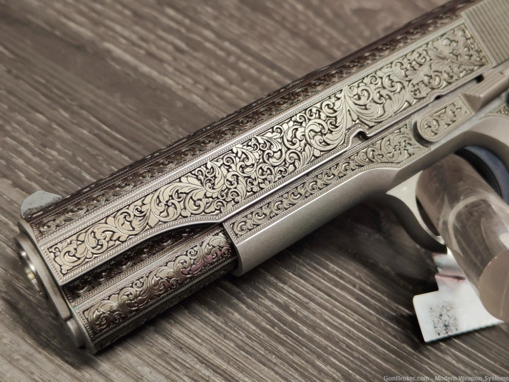 COLT 1911 ENGRAVED SCROLL EMBELISHED ORNATE FILIGREE O1911C-SS38-img-2