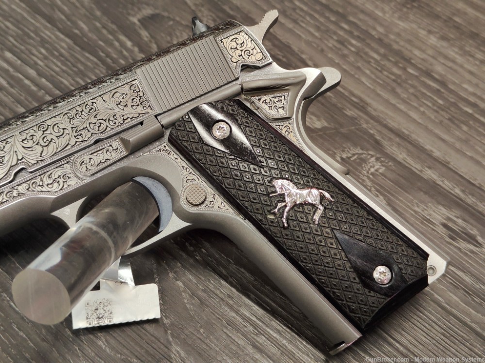 COLT 1911 ENGRAVED SCROLL EMBELISHED ORNATE FILIGREE O1911C-SS38-img-4