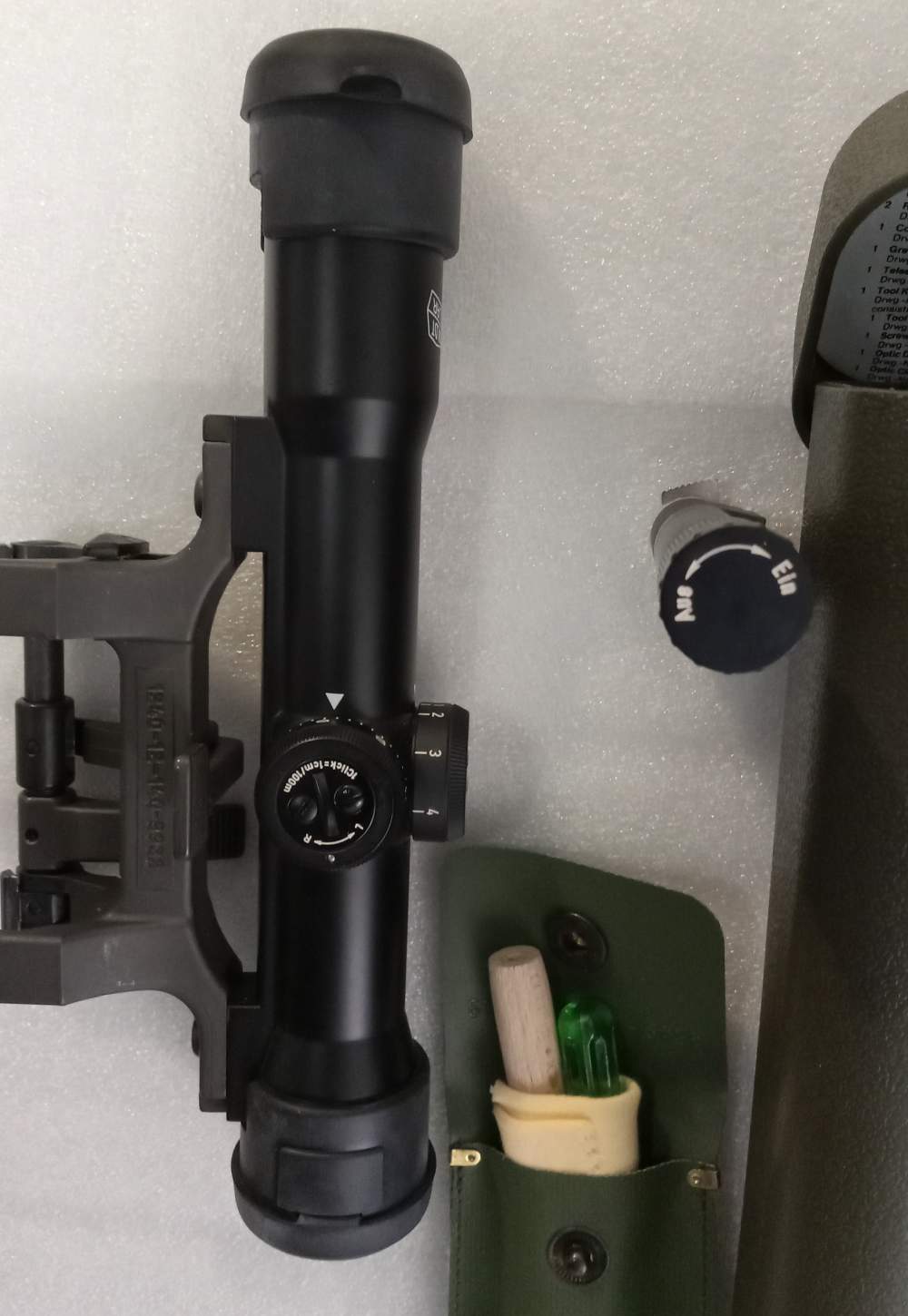 HK33E German Military- Unissued- Hensholt  Scope w/ illuminator 5.56 NATO-img-12