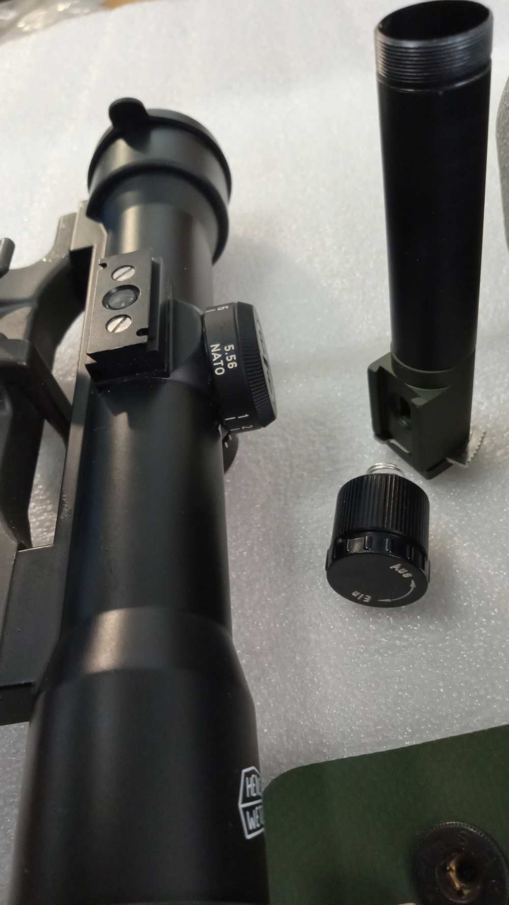 HK33E German Military- Unissued- Hensholt  Scope w/ illuminator 5.56 NATO-img-16