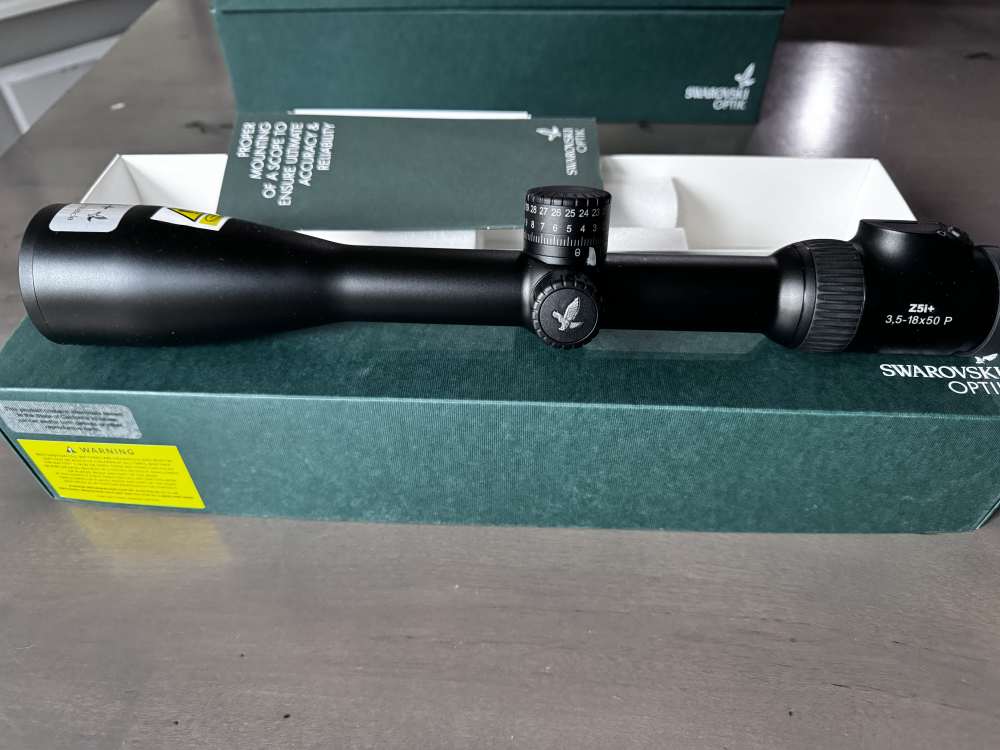 Swarovski Z5i+ 3.5-18x50 P L BT Ballistic Turret - Illum. 4W-I Reticle NEW-img-0