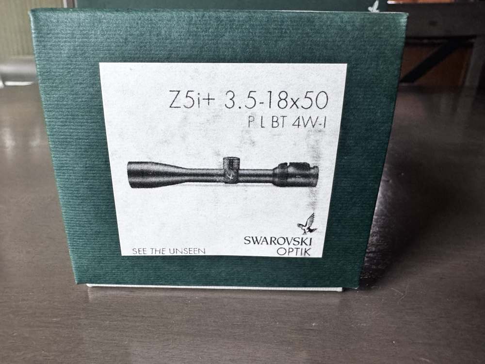 Swarovski Z5i+ 3.5-18x50 P L BT Ballistic Turret - Illum. 4W-I Reticle NEW-img-3