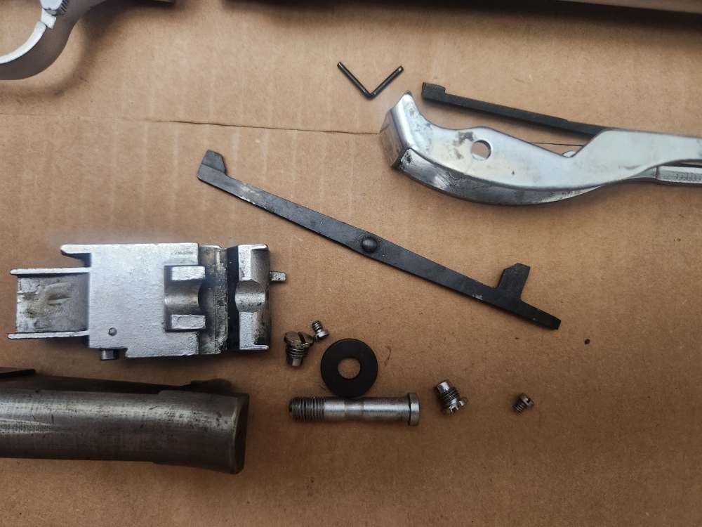 RARE ithaca model 37 Satin Nickel finish parts kit! DS POLICE STYLE!-img-1