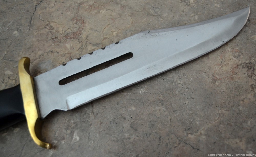 Custom Made Surgical Steel Hunting Knife with Texture Raisen Handle (AS 24)-img-5