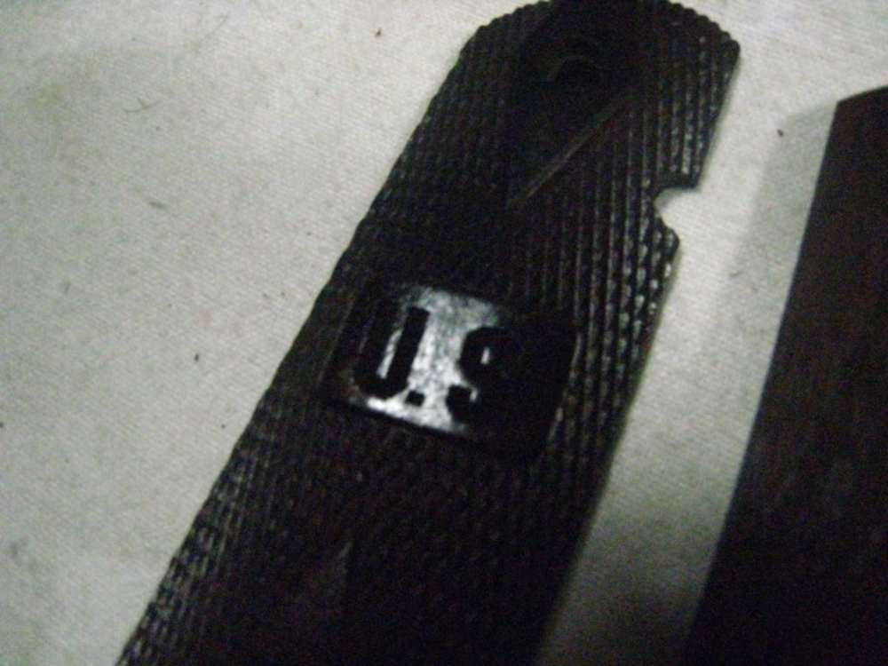 US Army 1911 Wood Grips Retro GI Excellent Condition-img-1