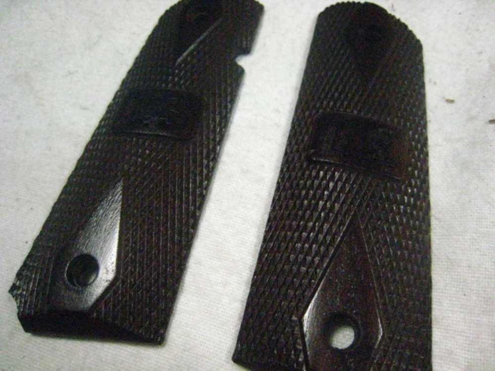 US Army 1911 Wood Grips Retro GI Excellent Condition-img-0