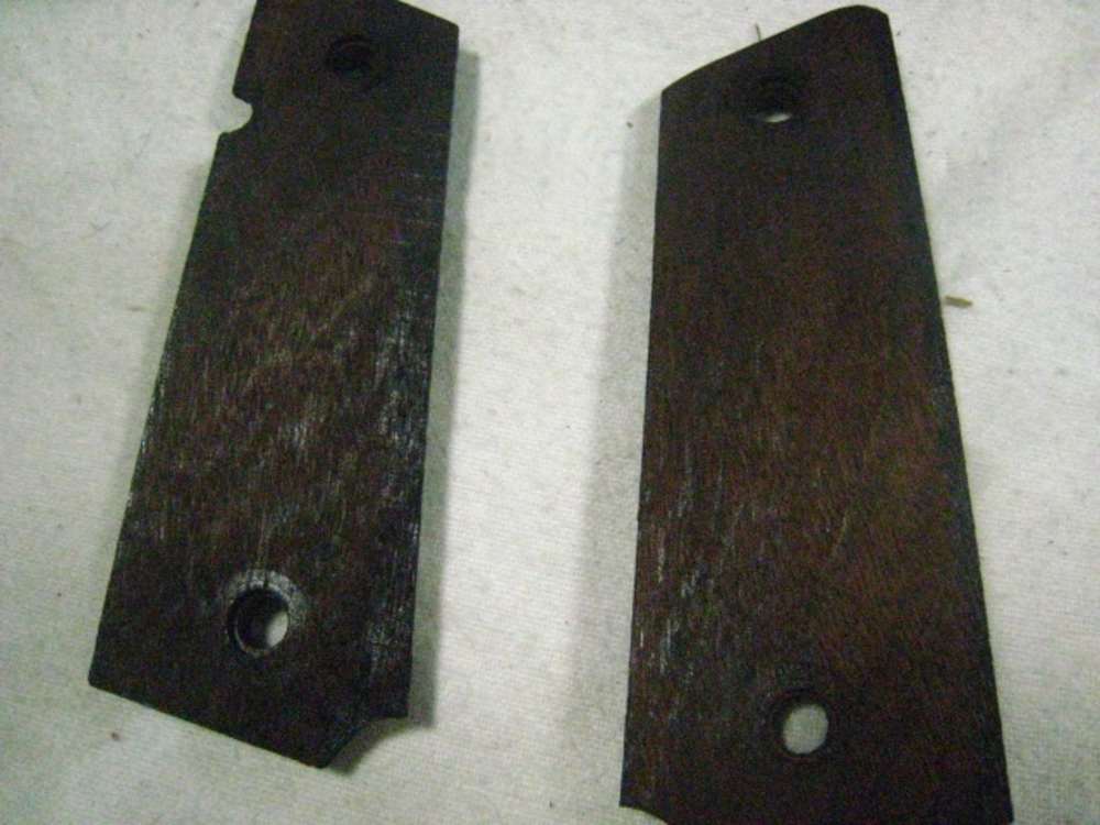 US Army 1911 Wood Grips Retro GI Excellent Condition-img-2