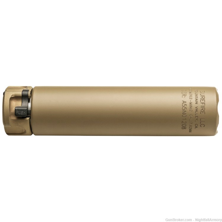 SureFire SOCOM 762 Mini-2 suppressor Gen 2 Series 7.62 NATO Silencer FDE-img-1