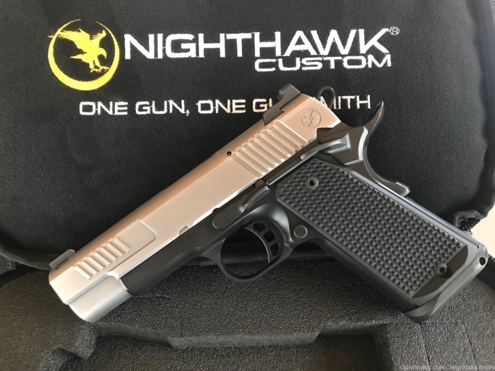 Nighthawk Custom Delegate 1911 9mm Commander IOS Optic System Silver DLC 9-img-3