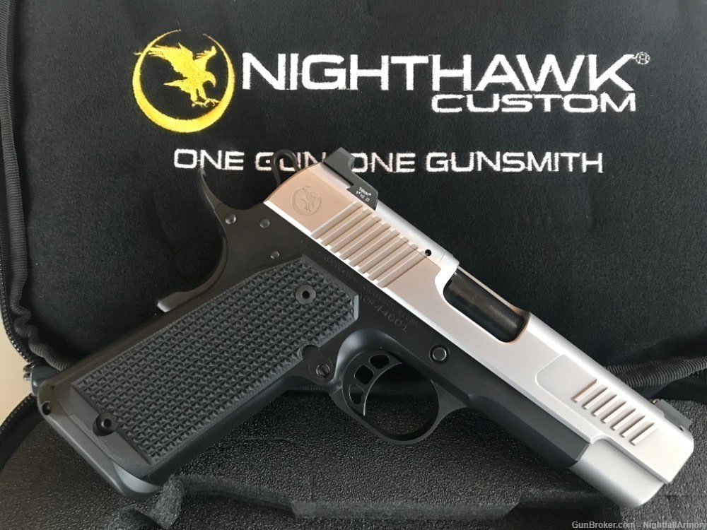 Nighthawk Custom Delegate 1911 9mm Commander IOS Optic System Silver DLC 9-img-2