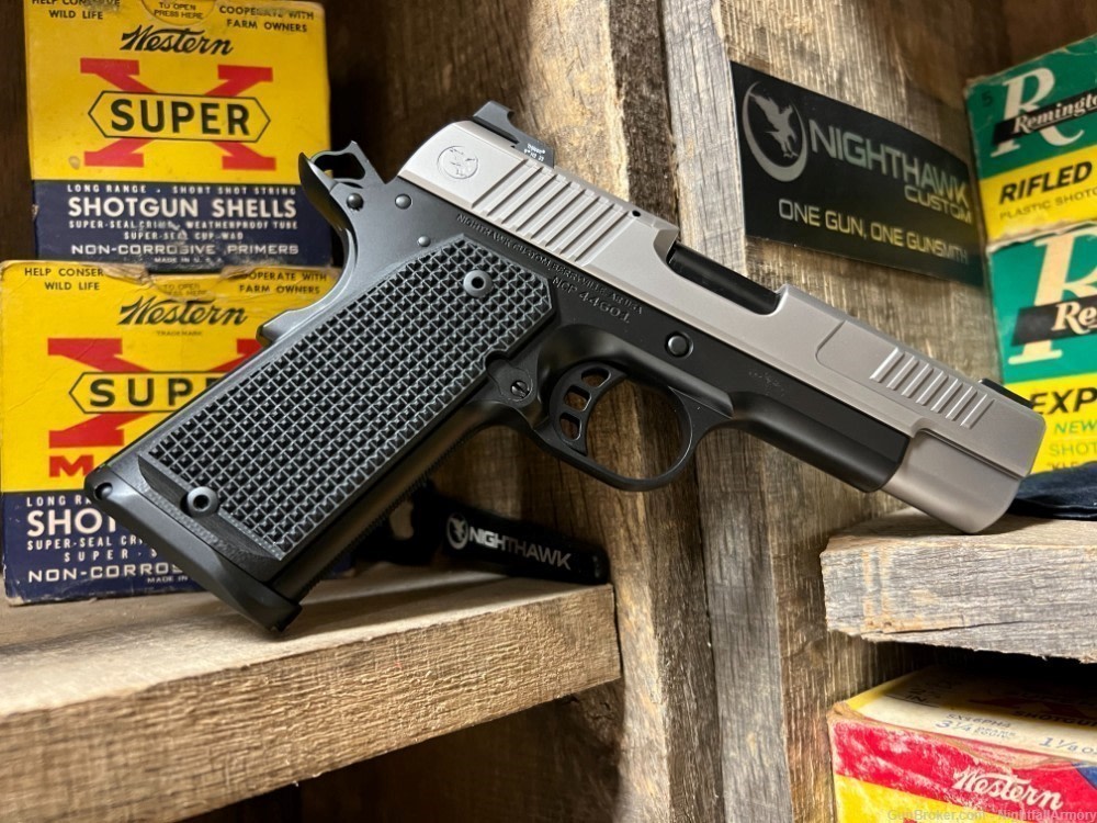 Nighthawk Custom Delegate 1911 9mm Commander IOS Optic System Silver DLC 9-img-0