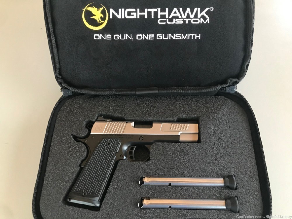 Nighthawk Custom Delegate 1911 9mm Commander IOS Optic System Silver DLC 9-img-1