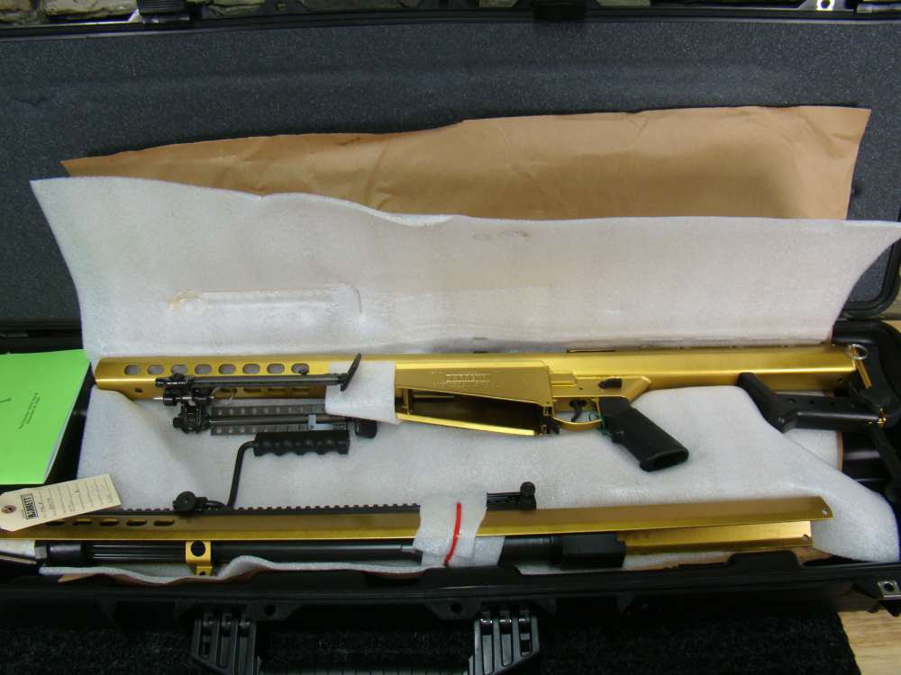 Barrett 82A1 29" .50BMG Rifle M82A1 50 semi-auto 82 10rd Factory New GOLD !-img-7