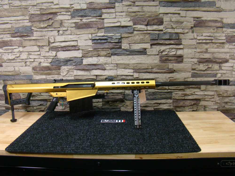 Barrett 82A1 29" .50BMG Rifle M82A1 50 semi-auto 82 10rd Factory New GOLD !-img-0