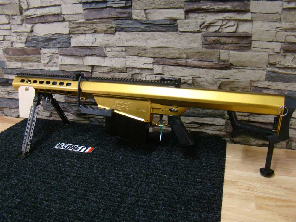 Barrett 82A1 29" .50BMG Rifle M82A1 50 semi-auto 82 10rd Factory New GOLD !-img-23