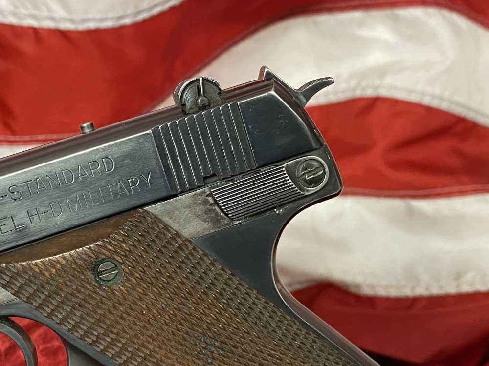 High Standard H-D Military 6.75" Barrel .22 LR New Haven Production 1947-img-5