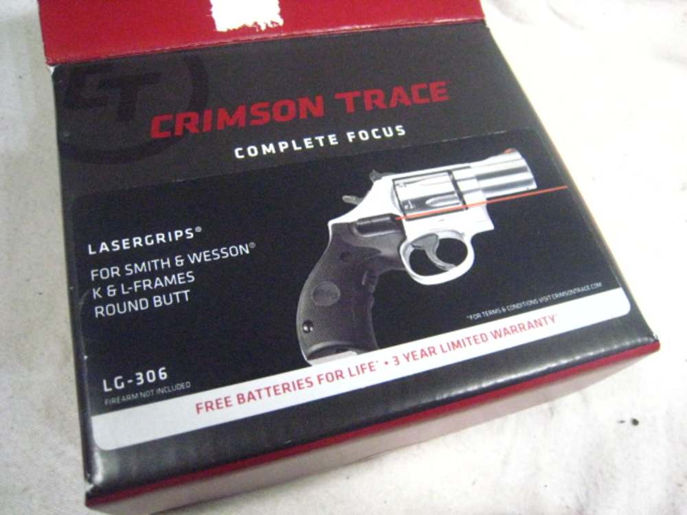 CTC Laser Grip LG306 S&W K L Frame Round Butt In Excellent Condition-img-0
