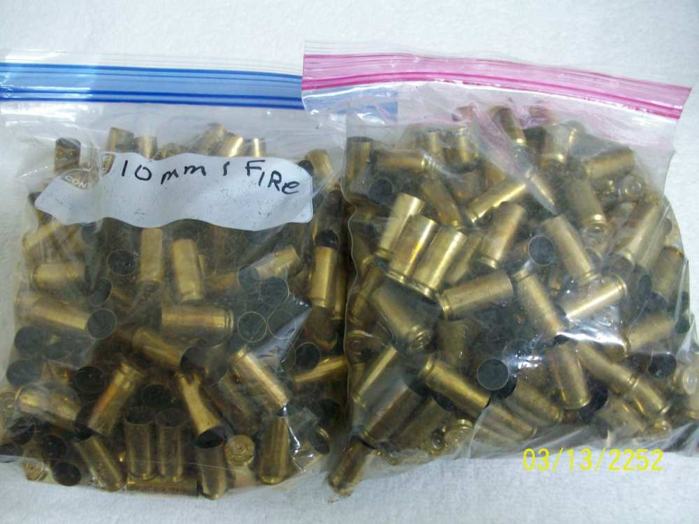 ONCE FIRED 10 MM Brass, cleaned and inspected-img-0
