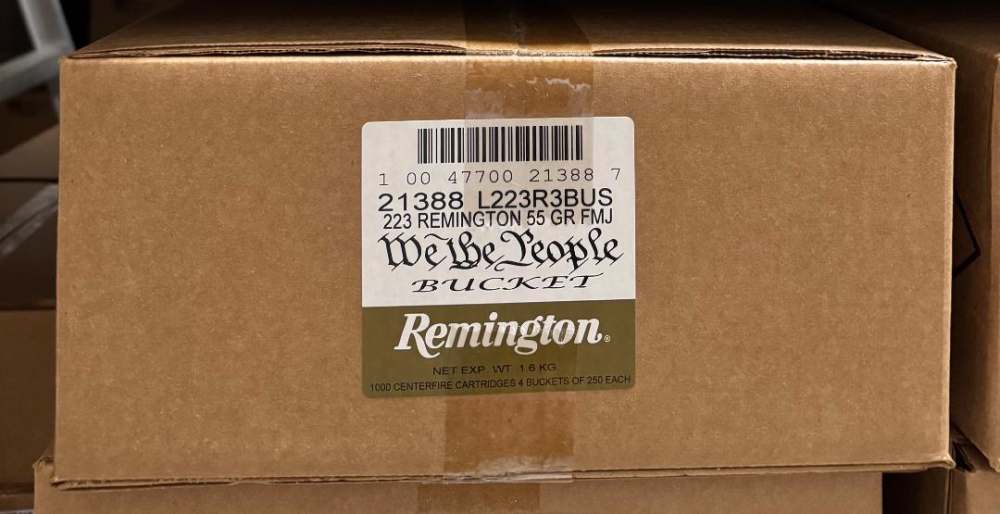 1000 Rds Remington Ammunition 21388 223 Rem 55gr Full Metal Jacket-img-0